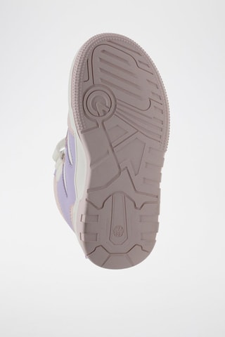 Baskets montantes - Blanc, violet et rose
