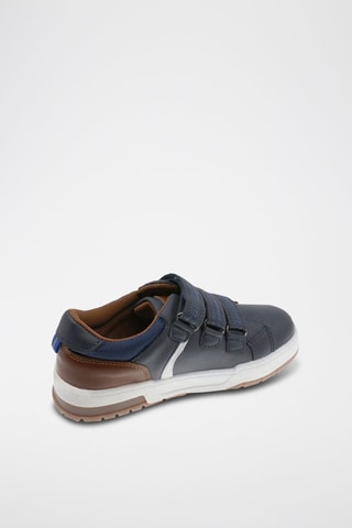 Baskets - Blanc, bleu et marron