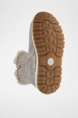 Bottines fourrées - Beige et gris