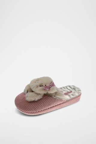 Pantoufles en velours - Rose