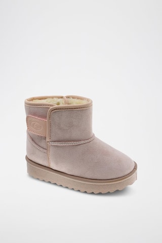 Bottines fourrées plateformes - Rose