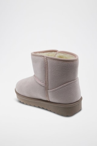 Bottines fourrées plateformes - Rose