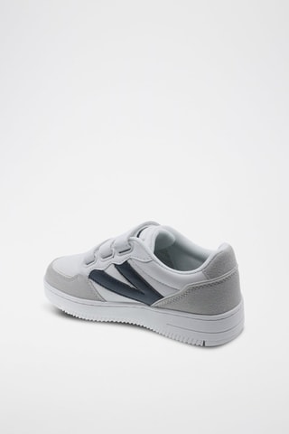 Baskets - Blanc, noir et beige