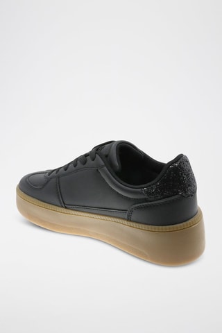Baskets plateformes - Noir et beige