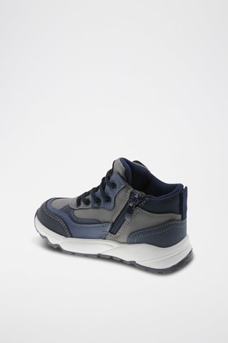 Boots - Blanc, bleu et gris