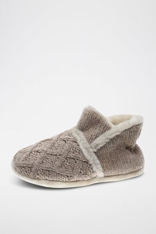 Chaussons fourrés - Beige