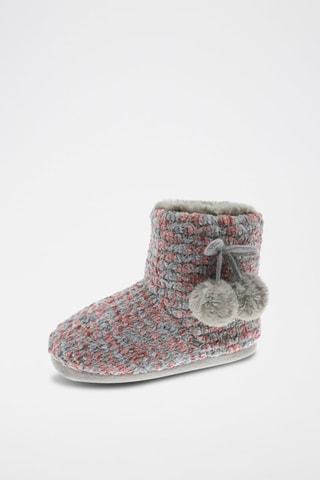 Chaussons fourrés - Gris