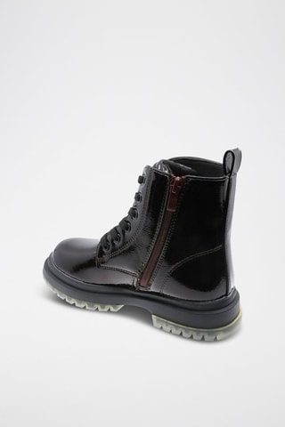 Bottines vernies - Rouge et argenté