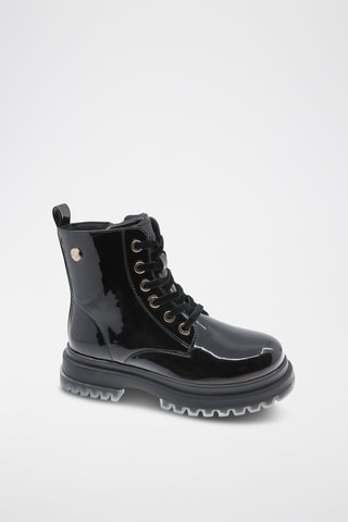 Bottines vernies - Noir et doré