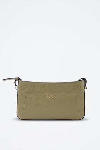 Leren Clutch Lettrines - Kaki