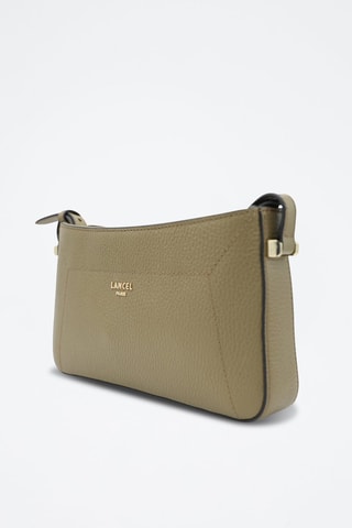 Leren Clutch Lettrines - Kaki
