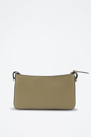 Leren Clutch Lettrines - Kaki
