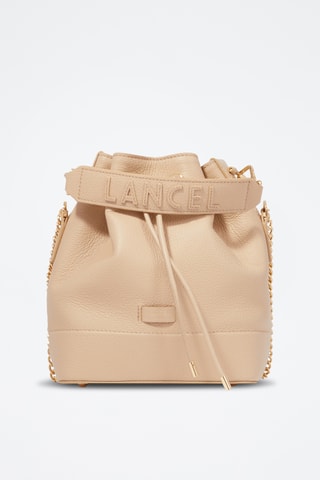 Leren Buideltas Ninon S - Beige