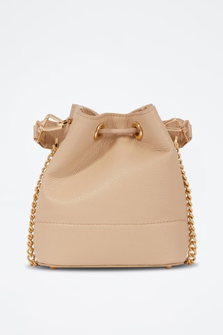 Leren Buideltas Ninon Mini - Zwart