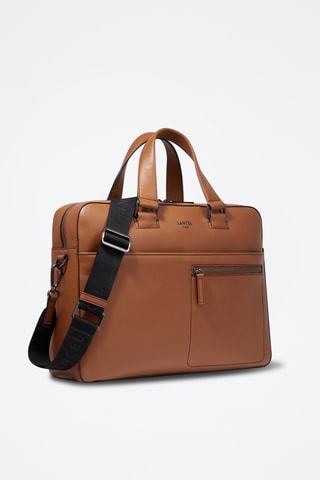 Leren Aktetas Max - Camel