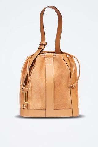 Suèdeleren Buideltas Elles M - Camel