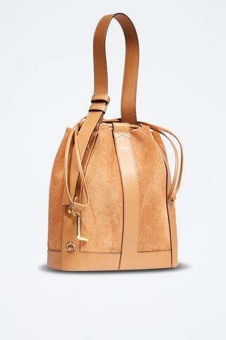 Suèdeleren Buideltas Elles M - Camel