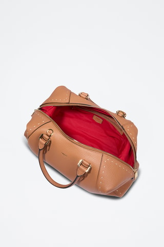 Leren Bowlingtas Charlie - Camel