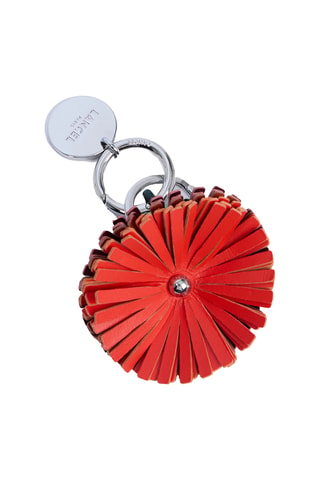 Leren Sleutelhanger Tutti Fleuri - Rood