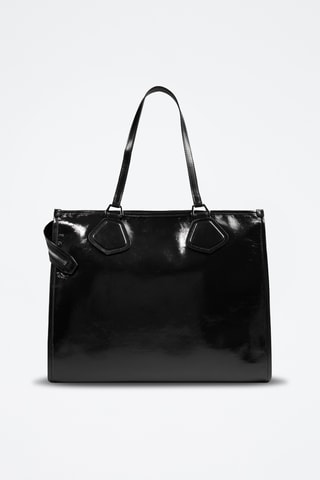 Leren Shopper Lancel Tote L - Zwart