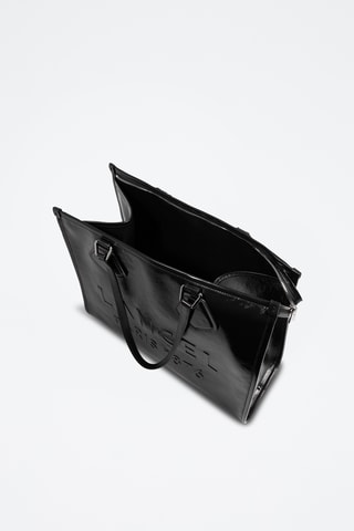 Leren Shopper Lancel Tote L - Zwart