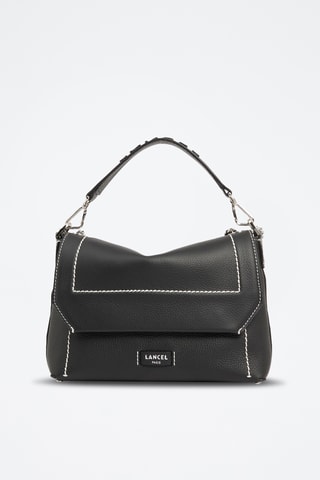 Leren Handtas Ninon M - Zwart