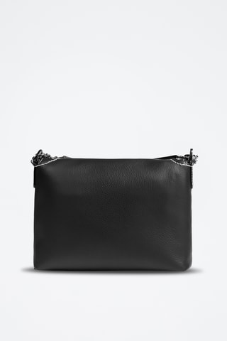 Leren Handtas Ninon M - Zwart