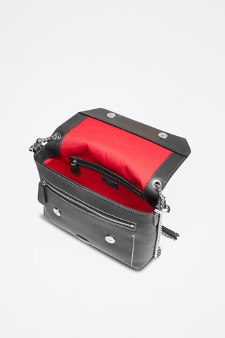 Leren Handtas Ninon M - Zwart
