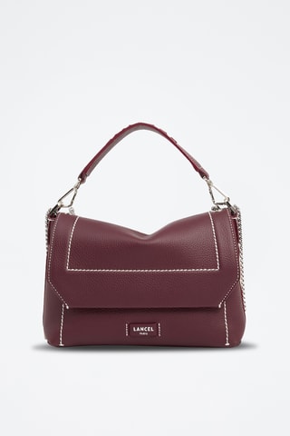 Leren Handtas Ninon M - Bordeauxrood