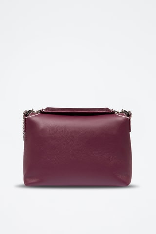 Leren Handtas Ninon M - Bordeauxrood