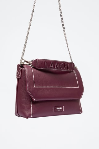 Leren Handtas Ninon M - Bordeauxrood