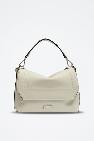Leren Handtas Ninon M - Beige