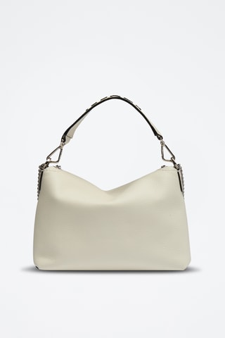 Leren Handtas Ninon M - Beige