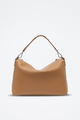 Leren Handtas Ninon L - Camel