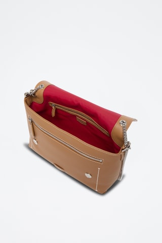 Leren Handtas Ninon L - Camel