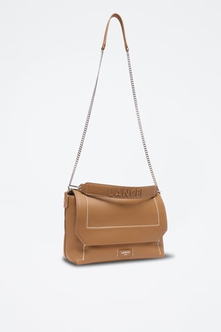 Leren Handtas Ninon L - Camel