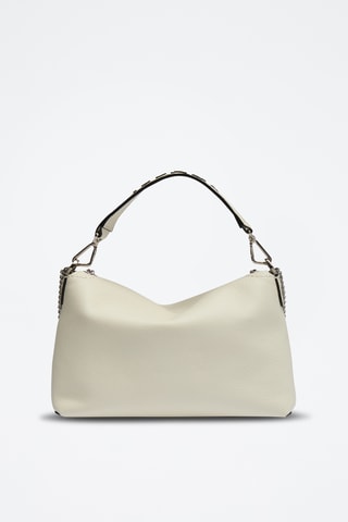 Leren Handtas Ninon L - Beige