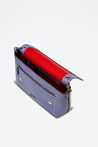 Leren Handtas Ninon L - Indigoblauw