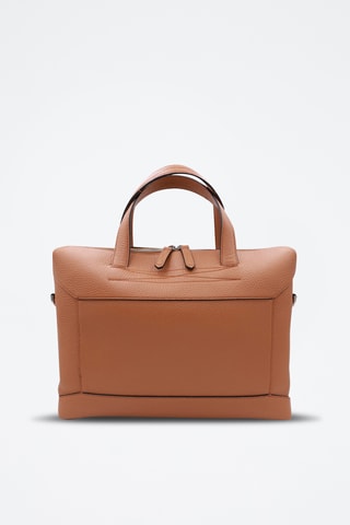 Leren Aktetas Graphic S - Camel