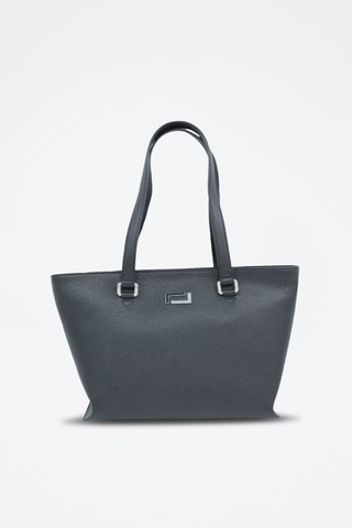 Leren Shopper Lola M - Donkergrijs