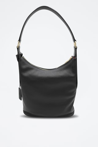 Leren Trendy Handtas Alphonse M - Zwart