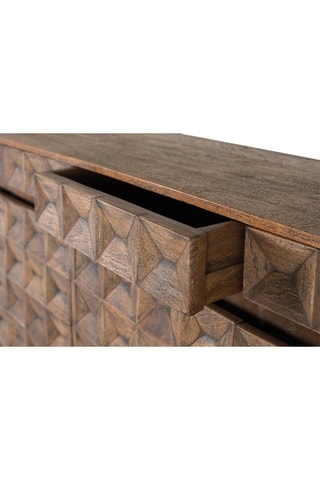 Buffet 4 portes en manguier - 180 x 91 x 40 cm