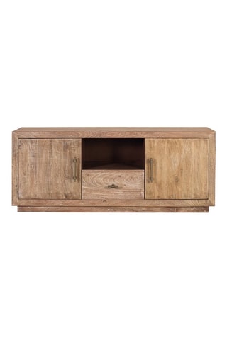 Meuble TV 2 portes en bois recyclé - 150 x 60 x 40 cm