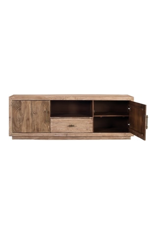 Meuble TV 2 portes en bois recyclé - 175 x 60 x 40 cm