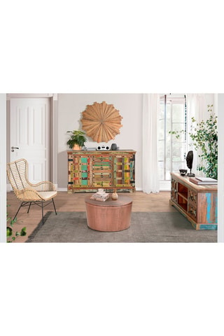 2 fauteuils - Naturel et noir