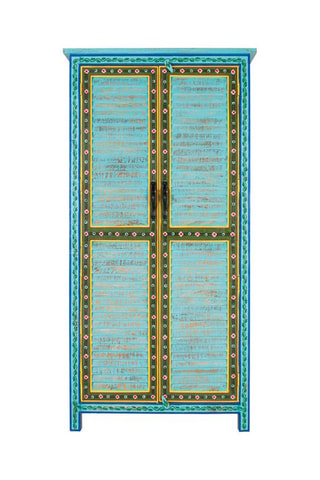 Armoire 2 portes en manguier - 101 x 203 x 46 cm