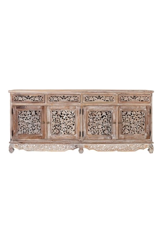 Buffet 4 portes en teck - 180 x 78 x 40 cm