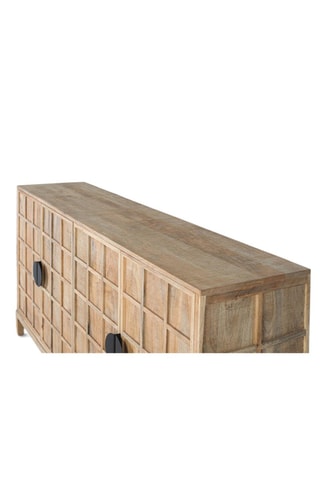Buffet 4 portes en manguier - 175 x 91 x 40 cm