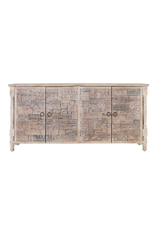 Buffet 4 portes en chêne - 180 x 86 x 40 cm
