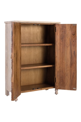 Armoire 2 portes en chêne - 85 x 121 x 56 cm